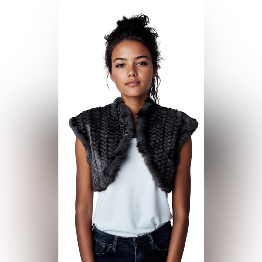 Knitted Mink Bolero